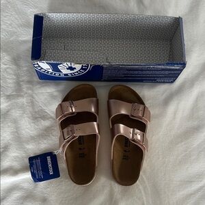 NWT Birkenstock Rose Gold Sandals